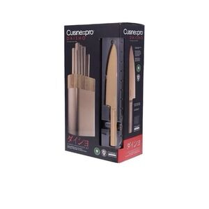 Cuisine pro Daisho Nara 6 Piece Knife Block Copper $399 Retail